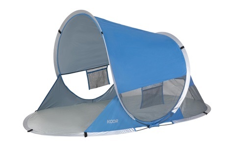 Koor, KOOR Strandmuschel »Strandzelt Pop-Up M blau«, KOOR Strandmuschel »Strandzelt Pop-Up M blau«