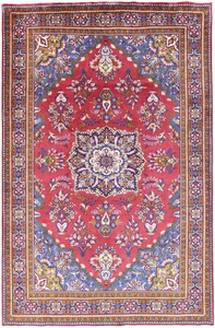 MorgenLand, morgenland Wollteppich »Golpayegan Teppich handgeknüpft rot«, rechteckig, 7 mm Höhe, 