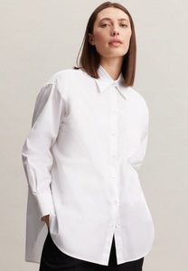 Seidensticker, Longbluse Uni Langarm Kragen Damen Weiss 38, 