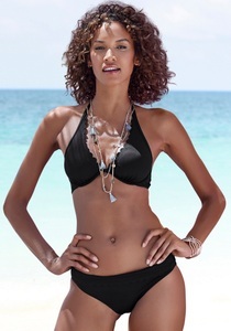 Lascana, LASCANA Bikini-Hose »Scallop«, LASCANA Bikini-Hose »Scallop«, mit Umschlagbund