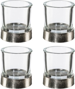 Creativ Home, Creativ home Windlicht, aus Glas und Aluminium, Creativ home Windlicht »Weihnachtsdeko«, aus Glas und Aluminium