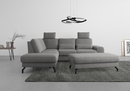 SIT&MORE, sit&more Ecksofa »Cinturo«, inklusive Sitztiefenverstellung und Federkern