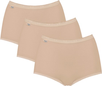 sloggi Slip »Basic+ Maxi 3P«, (3er Pack), perfekter Sitz