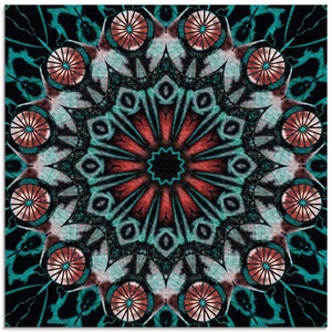 Artland, Artland Glasbild »Mandala Schutz des Kriegers«, Artland Glasbild »Mandala Schutz des Kriegers«, Muster, (1 St.), in verschiedenen Grössen