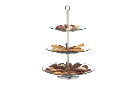 relaxdays, relaxdays Etagere »rund 3-stufig«, relaxdays Etagere »rund 3-stufig«