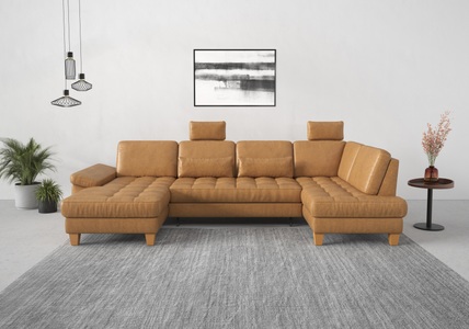 sit&more Wohnlandschaft, wahlweise mit Bettfunktion, Bettkasten, Sitztiefenverstellung