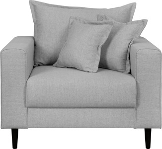 Home affaire Sessel »VEYRAS«, incl. Kissen mit Keder, loses Rückenkissen, B/T/H: 95/84/76 cm