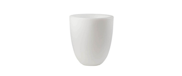 8 Seasons, 8 Seasons - Blumentopf SOLAR Shining Curvy Pot M 21L - Weiss, 