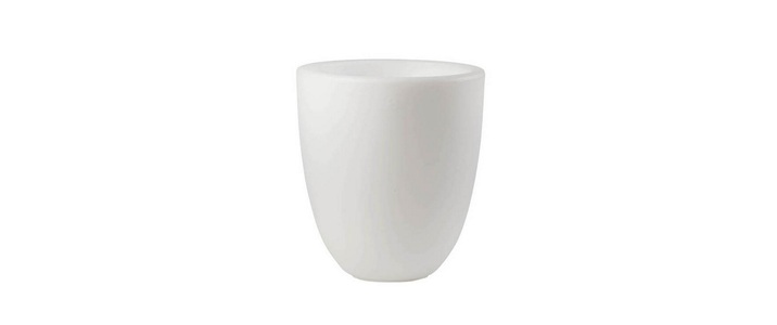 8 Seasons, 8 Seasons - Blumentopf SOLAR Shining Curvy Pot M 21L - Weiss, 