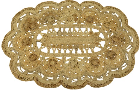 carpetfine, carpetfine Sisalteppich »Juteteppich Paul«, rechteckig, natürliches Pflanzenmaterial von Hand gewebt, Boho Style, carpetfine Sisalteppich »Juteteppich Paul«, rechteckig, 13 mm Höhe, natürliches Pflanzenmaterial von Hand gewebt, Boho Style