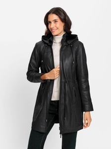 MAINPOL, Mainpol Lederjacke, mit Kapuze, Mainpol Lederjacke, mit Kapuze