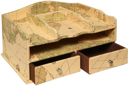 Ambiente Haus, Ambiente Haus Organizer »Welt Schreibtisch Organisiere 34cm«, (1 St.), Ambiente Haus Organizer »Welt Schreibtisch Organisiere 34cm«, (1 St.)