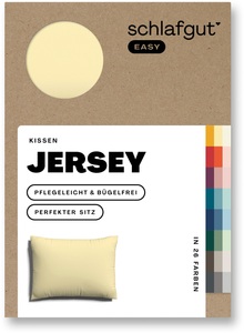 Schlafgut, Schlafgut Kissenbezug »EASY Jersey, 100% Baumwolle, u.a. in Gr. 40x40, 40x80 oder 80x80 cm«, (1 St.), Kissenhülle mit Reissverschluss, weich und saugfähig, Kissenbezug, Schlafgut Kissenbezug »EASY Jersey«, (1 St.), Kissenhülle mit Reissverschluss, weich und saugfähig, Kissenbezug