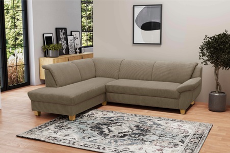 Home affaire Ecksofa »Yesterday«, wahlweise mit Bettfunktion, auch in Cord