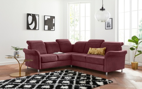 sit&more Ecksofa, inklusive Federkern, wahlweise mit Kopfteilverstellung, Bettfunktion und Schubladenstauraum
