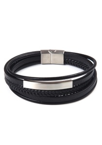J.Jayz, J.Jayz Armband »im sportlich-eleganten Stil, mehrreihig«, Firetti Armband »stylisches Design im sportlich-eleganten Stil, mehrreihig«