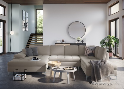 sit&more Wohnlandschaft, mit Mega-Recamiere, wahlweise mit Bettfunktion und Bettkasten