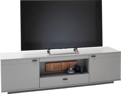 Mca furniture, MCA furniture Lowboard »Zadar«, TV Schrank für TV bis 80 Zoll, Arktis Grau, wahlweise mit Beleuchtung, MCA furniture Lowboard »Zadar«, TV Schrank für TV bis 80 Zoll, Arktis Grau, wahlweise mit Beleuchtung