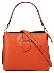 CLUTY, Cluty Henkeltasche, echt Leder, Made in Italy, Cluty Henkeltasche, echt Leder, Made in Italy