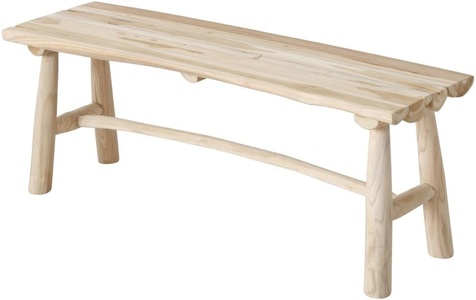 Boltze, BOLTZE Sitzbank »Kuta Holz Nature«, Holz aus Indonesien, 