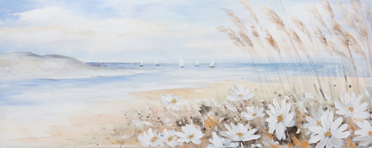Bönninghoff, Bönninghoff Ölgemälde, Strand, (1 St.), jedes Bild ein Unikat, Bönninghoff Ölgemälde, Strand, (1 St.), jedes Bild ein Unikat, BxH: 120x40 cm