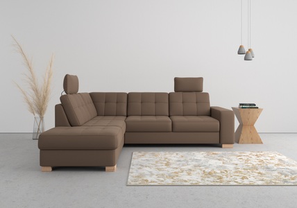 SIT&MORE, sit&more Ecksofa, wahlweise mit Bettfunktion und Bettkasten, sit&more Ecksofa »Quincy L-Form«, wahlweise mit Bettfunktion und Bettkasten