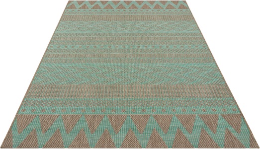 NORTHRUGS, NORTHRUGS Teppich »Sidon«, rechteckig, 4 mm Höhe, In-und Outdoor geeignet, Wohnzimmer, Balkon, Terrasse, Garten, Strapazierfähig und pflegeleicht, Flachgewebe, NORTHRUGS Teppich »Sidon«, rechteckig, 4 mm Höhe, In-und Outdoor geeignet, Strapazierfähig und pflegeleicht, Flachgewebe