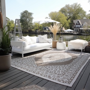 ELLE DECORATION, ELLE DECORATION Teppich »Meekly, In- und Outdoor«, rechteckig, Flachgewebe, In-& Outdoor, Modern, Wendeteppich, Balkon, Wohnzimmer, ELLE DECORATION Teppich »Meekly Wendeteppich«, rechteckig, 5 mm Höhe, Flachgewebe, In-& Outdoor, Modern, beidseitig, Balkon, Wohnzimmer