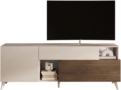 INOSIGN Lowboard »Monaco Breite 181 cm, TV-Board mit 1 Tür, 1 Klappe u. 1 Schubkasten«, Fernsehtisch, TV-Schrank, Soft/Self Closing