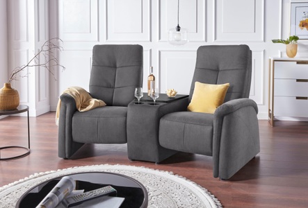 exxpo - sofa fashion, exxpo - sofa fashion 2-Sitzer, exxpo - sofa fashion 2-Sitzer »Tivoli, Kinosofa mit Relaxfunktion, mit Ablagetisch und Stauraum«, bequem und komfortabel