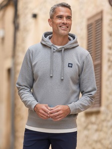 Lerros, LERROS Hoodie "Sweat Hoodie", Weicher Hoodie, Kapuze mit Tunnelzug, dezentes Logo, REGULAR FIT