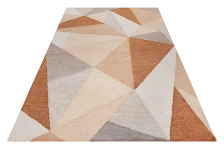 Wecon home Teppich »Next Time 2.0«, rechteckig, modern, handgefertigt, geometrisches Design für Wohn-, Schlafzimmer