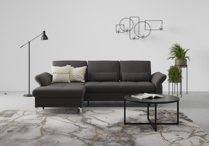 INOSIGN, INOSIGN Ecksofa »Palm Beach«, Federkern, mit Sitztiefenverstellung, wahlweise mit Bettfunktion, Bettkasten und Armteilverstellung, INOSIGN Ecksofa »Palm Beach L-Form«, Federkern, mit Sitztiefenverstellung, wahlweise mit Bettfunktion