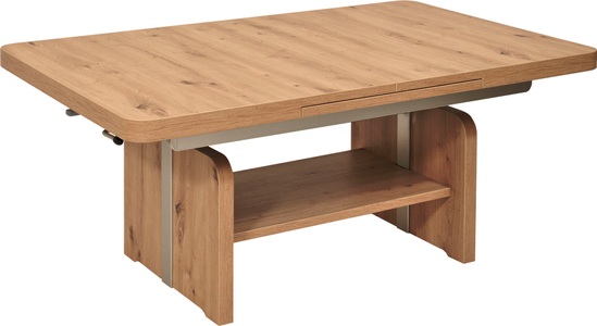 VIERHAUS, Vierhaus Couchtisch, Platte wildeiche Dekor, ausziehbar, höhenverstellbar, Vierhaus Couchtisch, Platte wildeiche Dekor, ausziehbar, höhenverstellbar