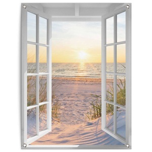 Reinders!, Reinders! Poster »Sonnenuntergang durch das Fenster«, Outdoor für Garten oder Balkon, Reinders! Poster »Sonnenuntergang durch das Fenster«, Outdoor für Garten oder Balkon