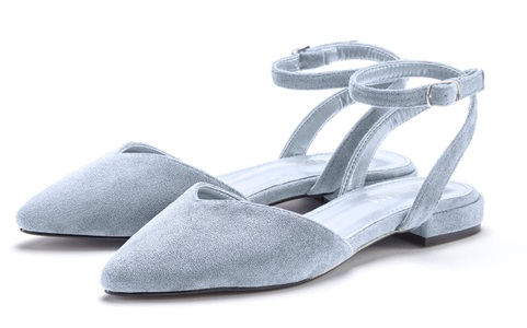 Lascana, LASCANA Ballerina, LASCANA Ballerina, Slingballerina, Riemchenballerina, Halbschuh, Slipper, Sandale VEGAN