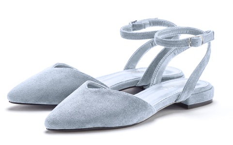 Lascana, LASCANA Ballerina, LASCANA Ballerina, Slingballerina, Riemchenballerina, Halbschuh, Slipper, Sandale VEGAN