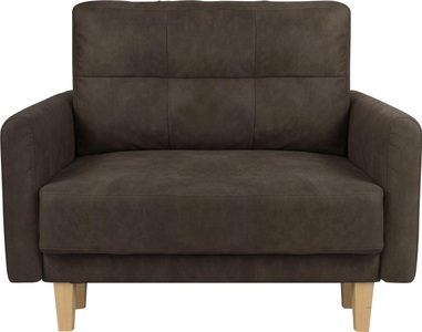 HOME AFFAIRE, Home affaire Sessel »Triplo«, mit Steppung im Rückenkissen, Home affaire Sessel »TRIPLO Relaxsessel mit Wellenunterfederung, Masse B/T/H: 95/100/89 cm«, Polstersessel mit Steppung im Rückenkissen, hohe Qualität