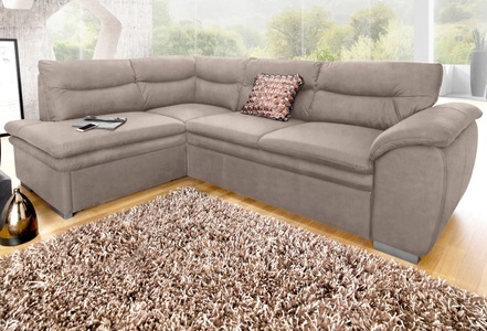Cotta, COTTA Ecksofa, wahlweise mit Bettfunktion und Bettkasten, COTTA Ecksofa »Leandra L-Form«, wahlweise mit Bettfunktion und Bettkasten