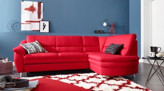 SIT&MORE, sit&more Ecksofa, sit&more Ecksofa »Cardoso L-Form«, mit Federkern, wahlweise mit Bettfunktion und Schubkasten