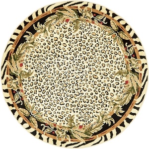 Myflair Möbel & Accessoires, Myflair Möbel & Accessoires Teppich »Jungle«, rund, 8 mm Höhe, 