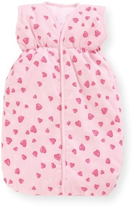 Pinolino, Pinolino Puppenschlafsack Herzchen rosa, 