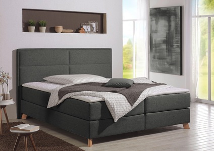 Home affaire Boxspringbett »Caria«, in 5 Breiten, 3 Matratzen-Ausführungen, 2 Härtegraden, Topper