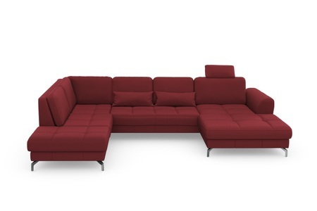 sit&more Wohnlandschaft »Bendigo V«, inklusive Sitztiefenverstellung, Bodenfreiheit 12 cm, wahlweise in 2 unterschiedlichen Fussfarben