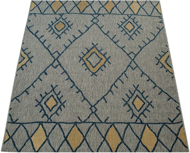 PACO HOME, Paco Home Teppich »Kuba 124«, rechteckig, 5 mm Höhe, Flachgewebe, Rauten Design, In- und Outdoor geeignet, Wohnzimmer, Paco Home Teppich »Kuba 124«, rechteckig, 4 mm Höhe, Flachgewebe, Rauten Design, In- und Outdoor geeignet, Wohnzimmer