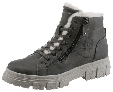 Tom Tailor, TOM TAILOR Schnürboots, mit Zierreissverschluss an der Aussenseite, 