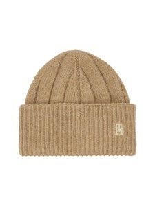 Tommy Hilfiger, Tommy Hilfiger Beanie »TH TIMELESS BEANIE«, Beanie mit Monogramm-Emblem, 