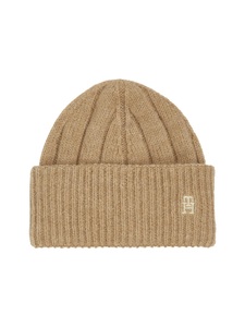 Tommy Hilfiger, Tommy Hilfiger Beanie »TH TIMELESS BEANIE«, Beanie mit Monogramm-Emblem, 
