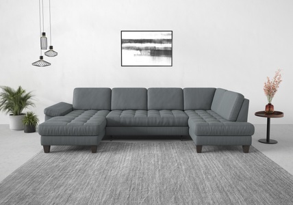 SIT&MORE, sit&more Wohnlandschaft, wahlweise mit Bettfunktion, Bettkasten, Sitztiefenverstellung, sit&more Wohnlandschaft »Westham U-Form«, wahlweise mit Bettfunktion, Bettkasten, Sitztiefenverstellung
