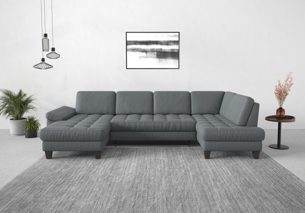 SIT&MORE, sit&more Wohnlandschaft, wahlweise mit Bettfunktion, Bettkasten, Sitztiefenverstellung, sit&more Wohnlandschaft »Westham U-Form«, wahlweise mit Bettfunktion, Bettkasten, Sitztiefenverstellung